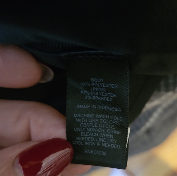 Express Black Surplice Front Tie Waist Snakeskin Print Chiffon Blouse - Picture 7 of 7